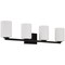 Access Lighting Sienna, 4 Light Vanity, Matte Black Finish, Opal Glass 62624-MBL/OPL - alternate 5